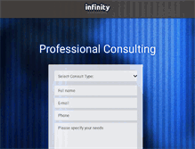 Tablet Screenshot of infinity-enterprises.com